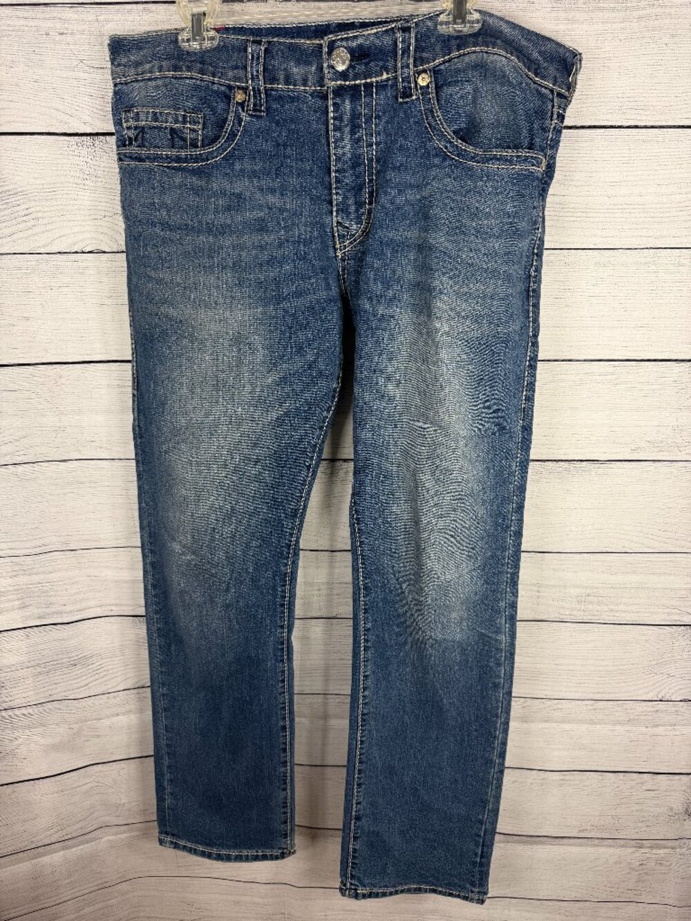 True Religion Ricky Relaxed Straight Jeans Size 36